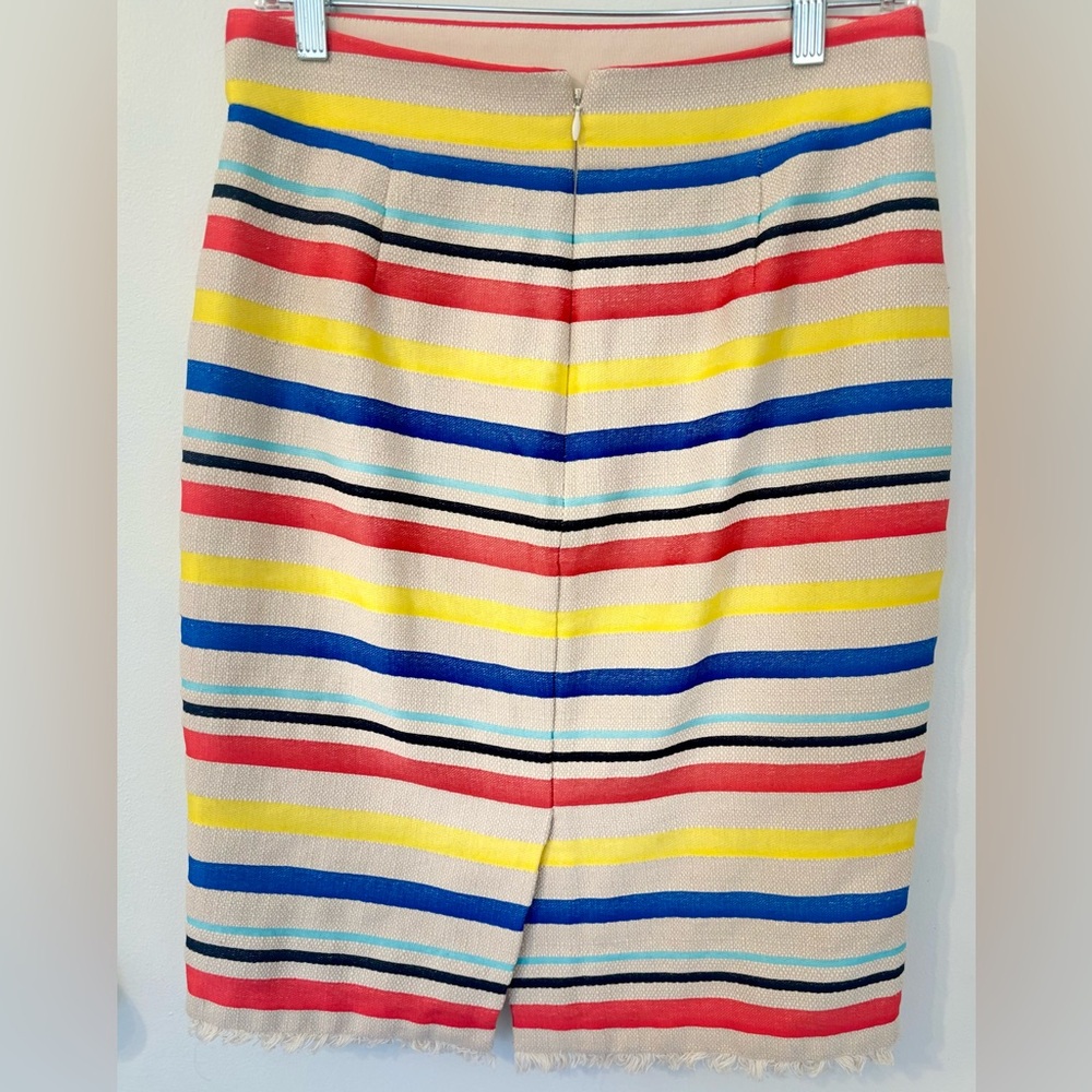 J. Crew Striped Pencil Skirt - Picture 6 of 10